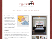 Tablet Screenshot of imperialarmsapartments.com
